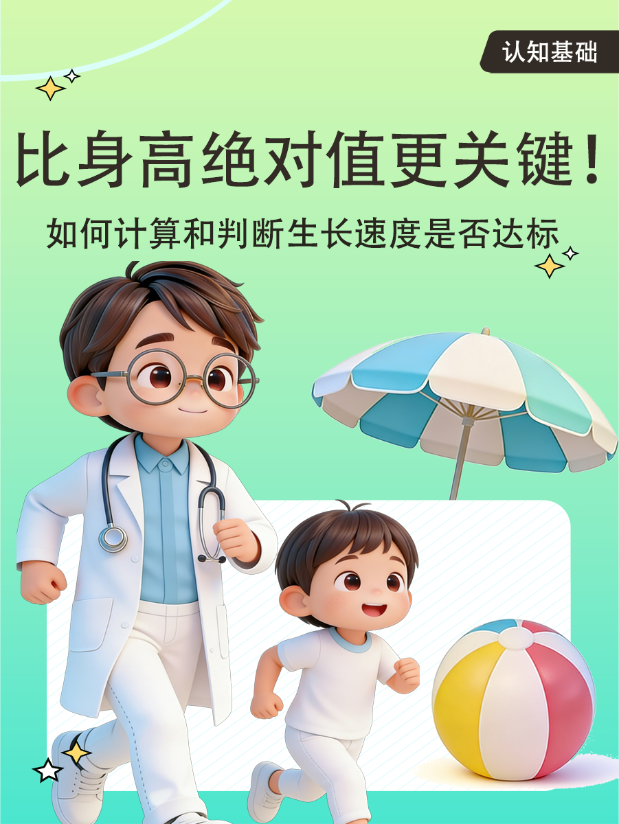 比身高绝对值更关键!如何计算和判断生长速度是否达标