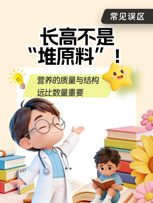长高不是“堆原料”!