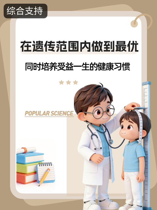 在遗传范围内做到最优,同时培养受益一生的健康习惯