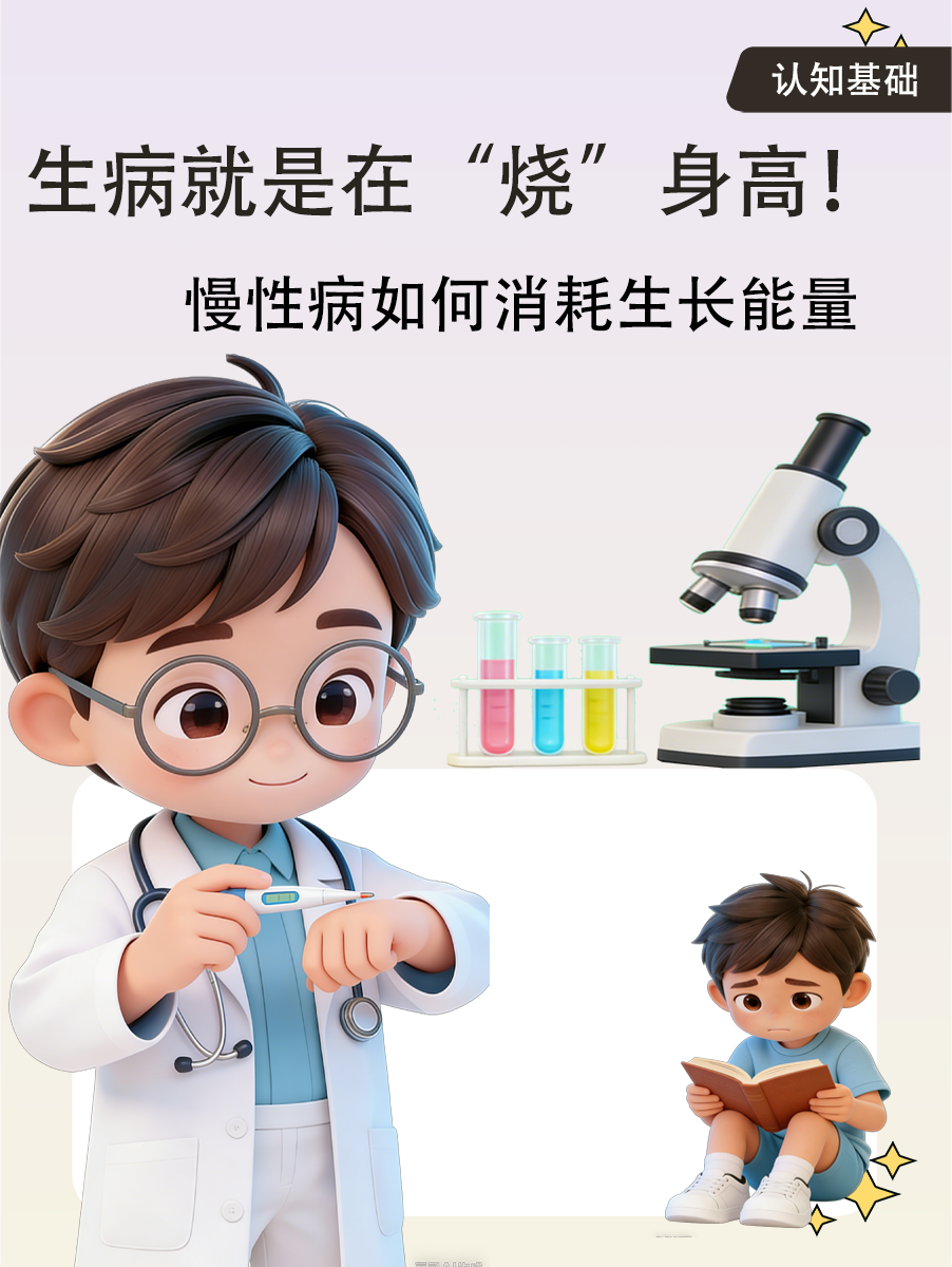 生病就是在“烧”身高!慢性病如何消耗生长能量