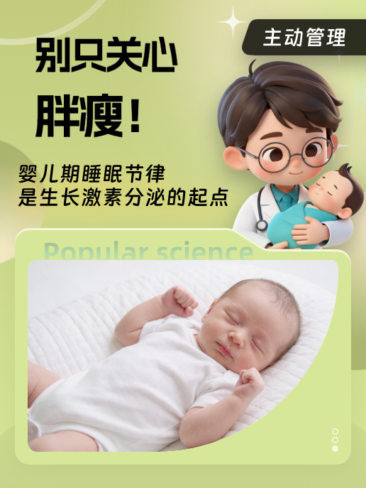 别只关心胖瘦!婴儿期睡眠节律是生长激素分泌的起点