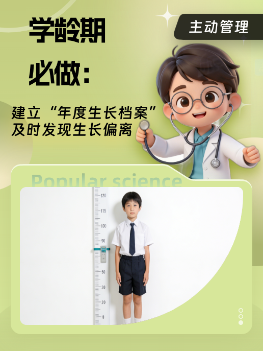 学龄期必做：建立“年度生长档案”，及时发现生长偏离