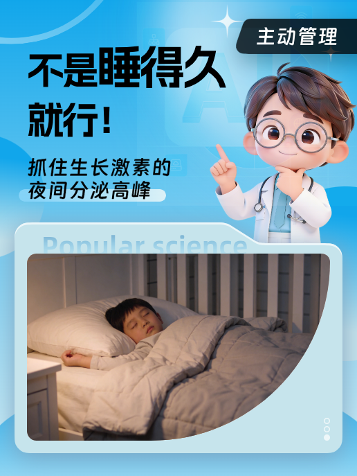 不是睡得久就行!抓住生长激素的夜间分泌高峰
