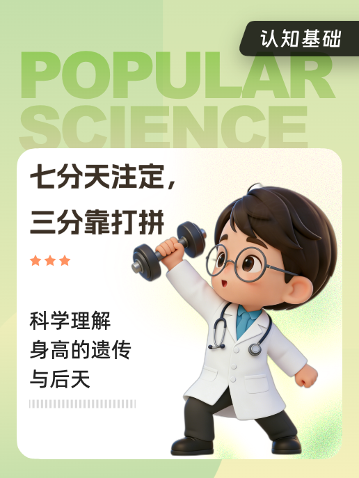 七分天注定,三分靠打拼:科学理解身高的遗传与后天