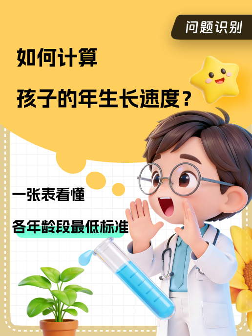 如何计算孩子的年生长速度?