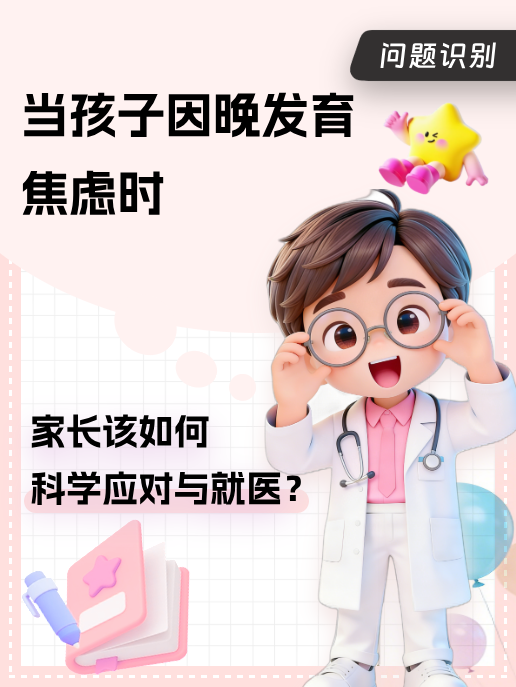 当孩子因晚发育焦虑时,家长该如何科学应对与就医?
