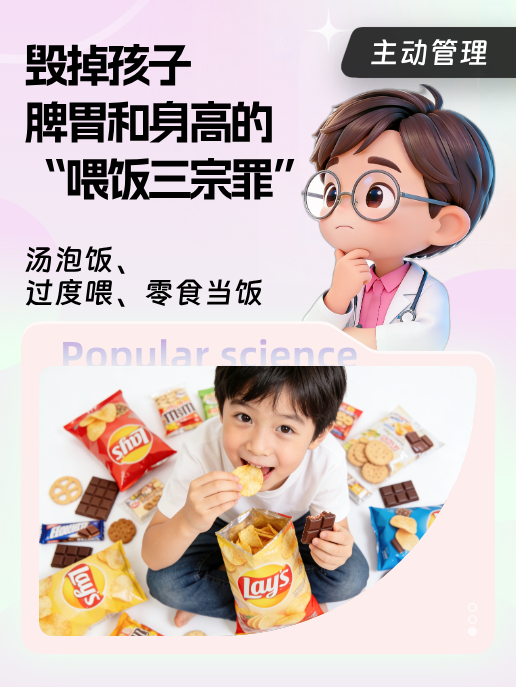 毁掉孩子脾胃和身高的