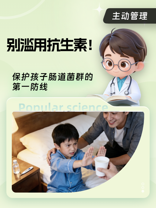 别滥用抗生素!保护孩子肠道菌群的第一防线