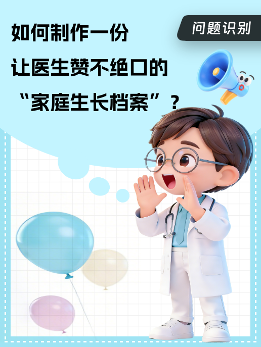 如何制作一份让医生赞不绝口的“家庭生长档案”?