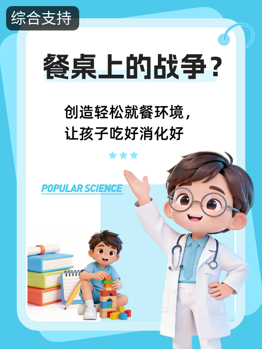 餐桌上的战争?创造轻松就餐环境,让孩子吃好消化好