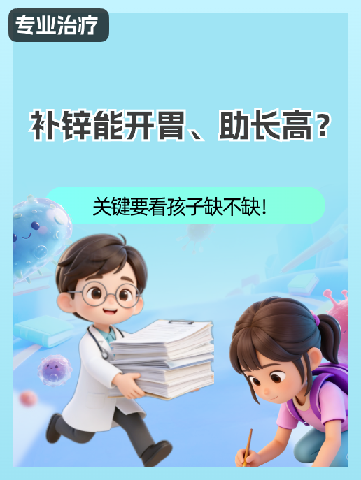 补锌能开胃、助长高?关键要看孩子缺不缺!