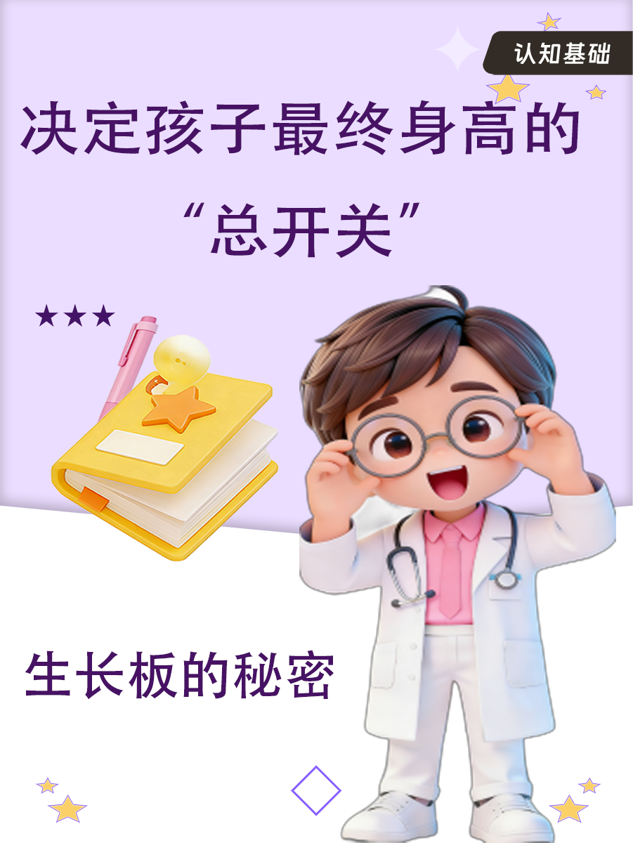 生长板的秘密，决定孩子最终身高的「总开关」