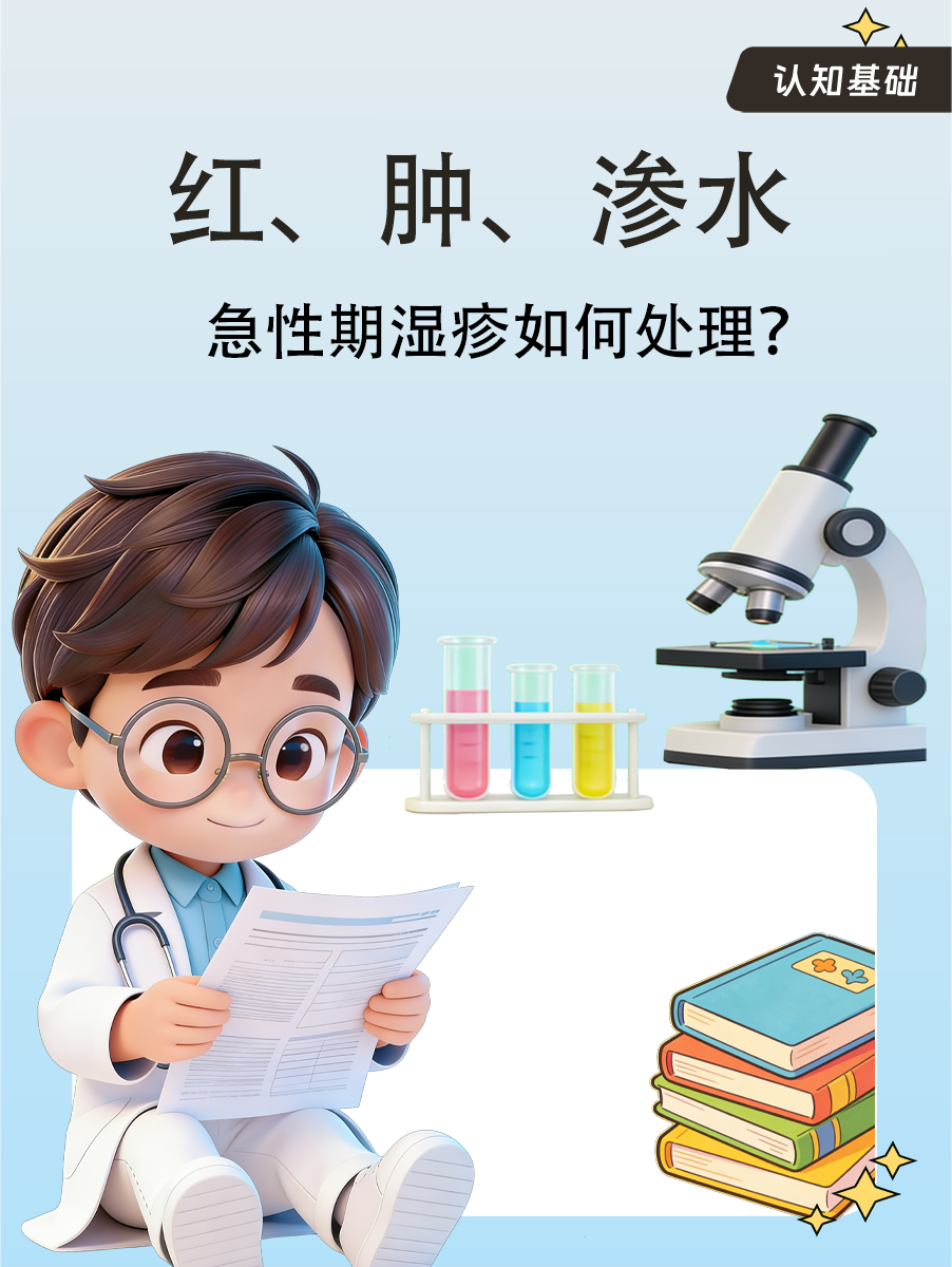 红、肿、渗水:急性期湿疹如何处理?