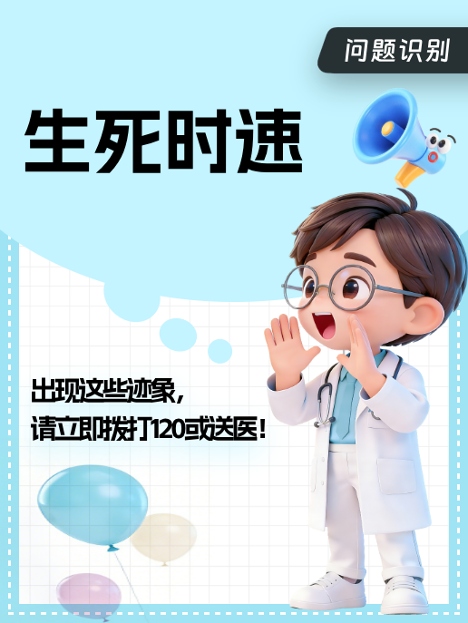 生死时速：出现这些迹象，请立即拨打120或送医！